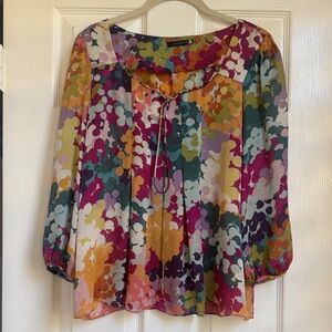 Leifsdottir for Anthropologie 100% Silk Blouse